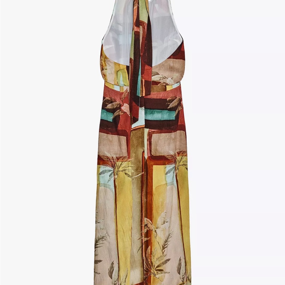 Multicolor Halter Maxi Dress - Picture 2 of 2